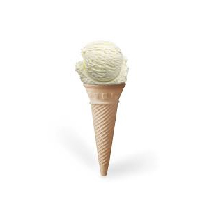 vanila cone ice cream